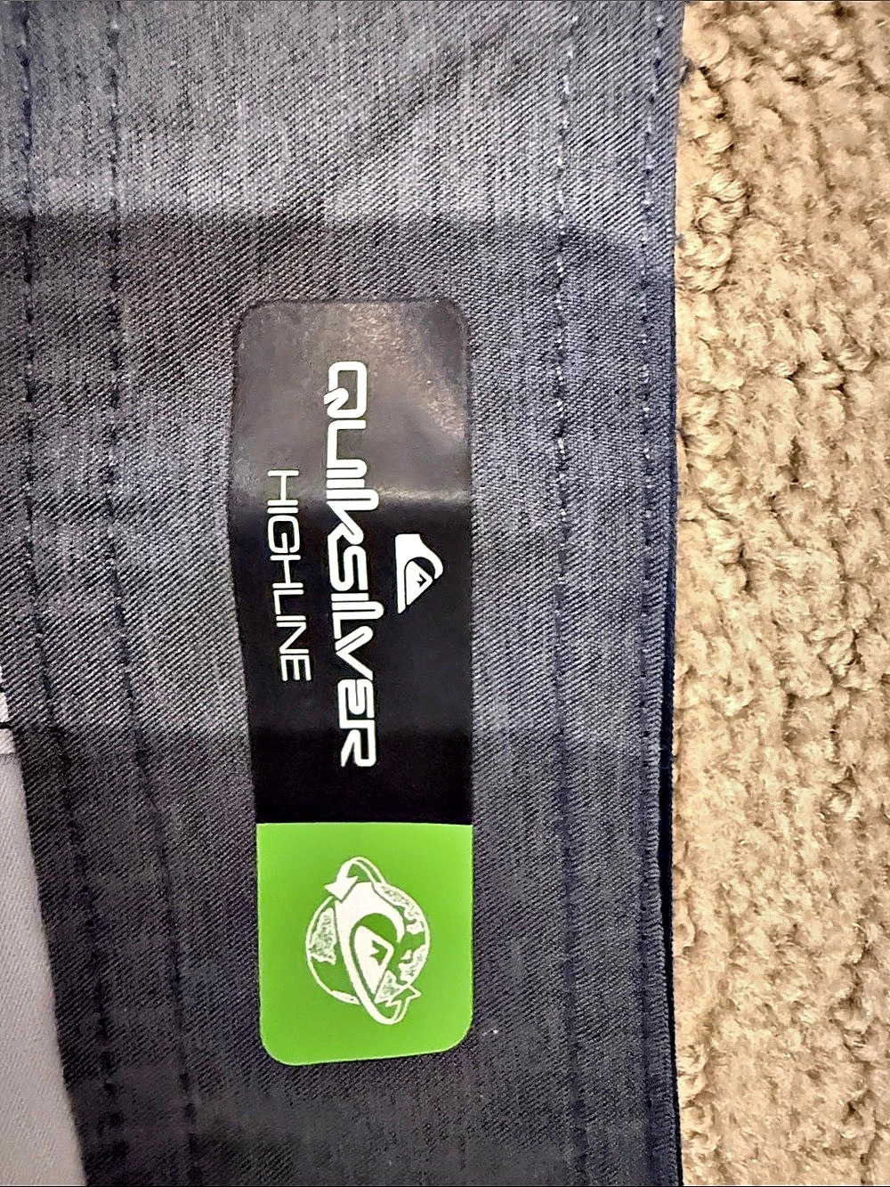Quiksilver Highline Color Block Board Shorts Blue & Gray - Picture 2 of 3